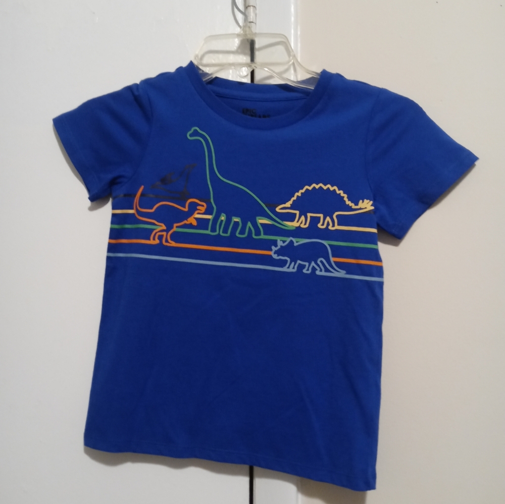 Epic Threads Boys 3 Dinosaurs T-shirt S/Sleeve Crew Neck Size 5